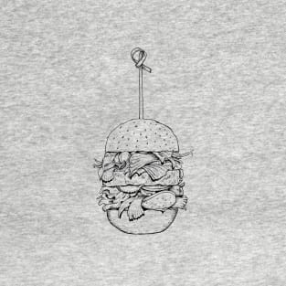 Hamburger Illustration T-Shirt